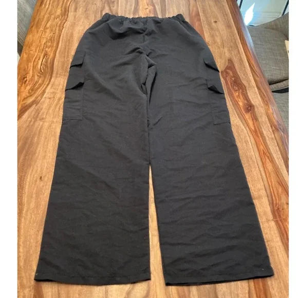Weissman Wide Leg Cargo Pants Women's Mid Rise Black Dancewear Size SA - Picture 15 of 16